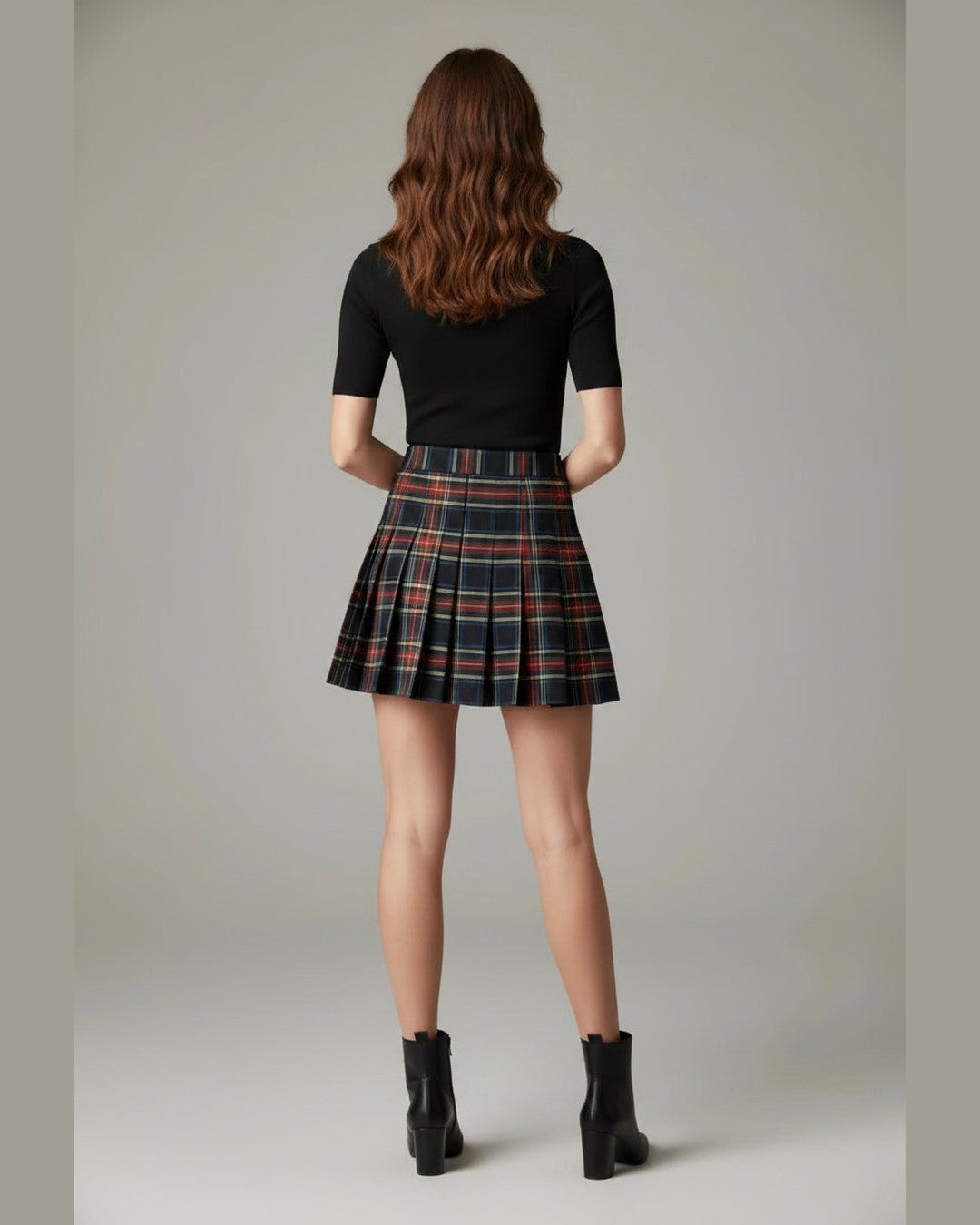 PLAID SKIRT | Classic Plaid Skirt Size S