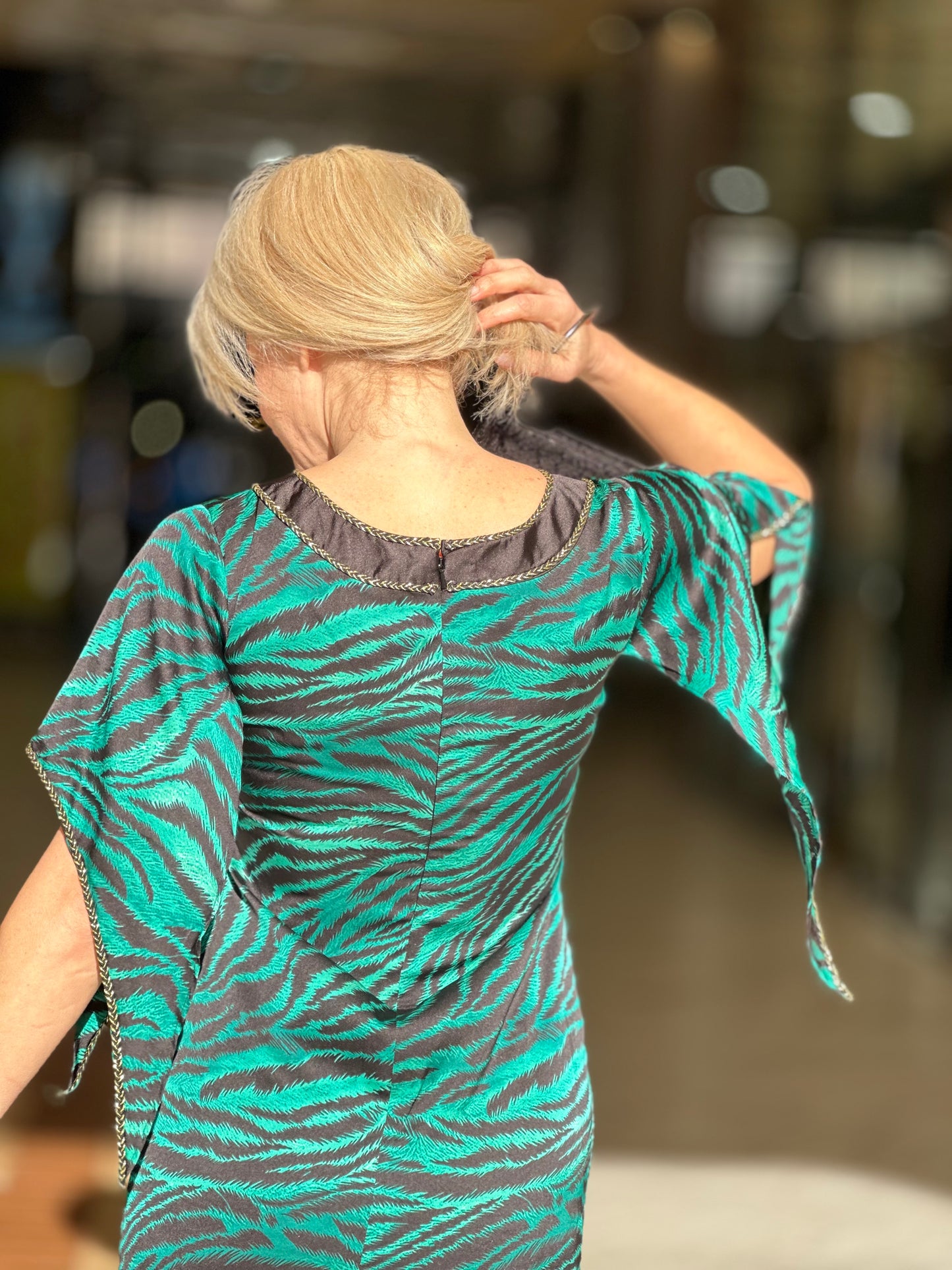 GREEN SAFARI DRESS
