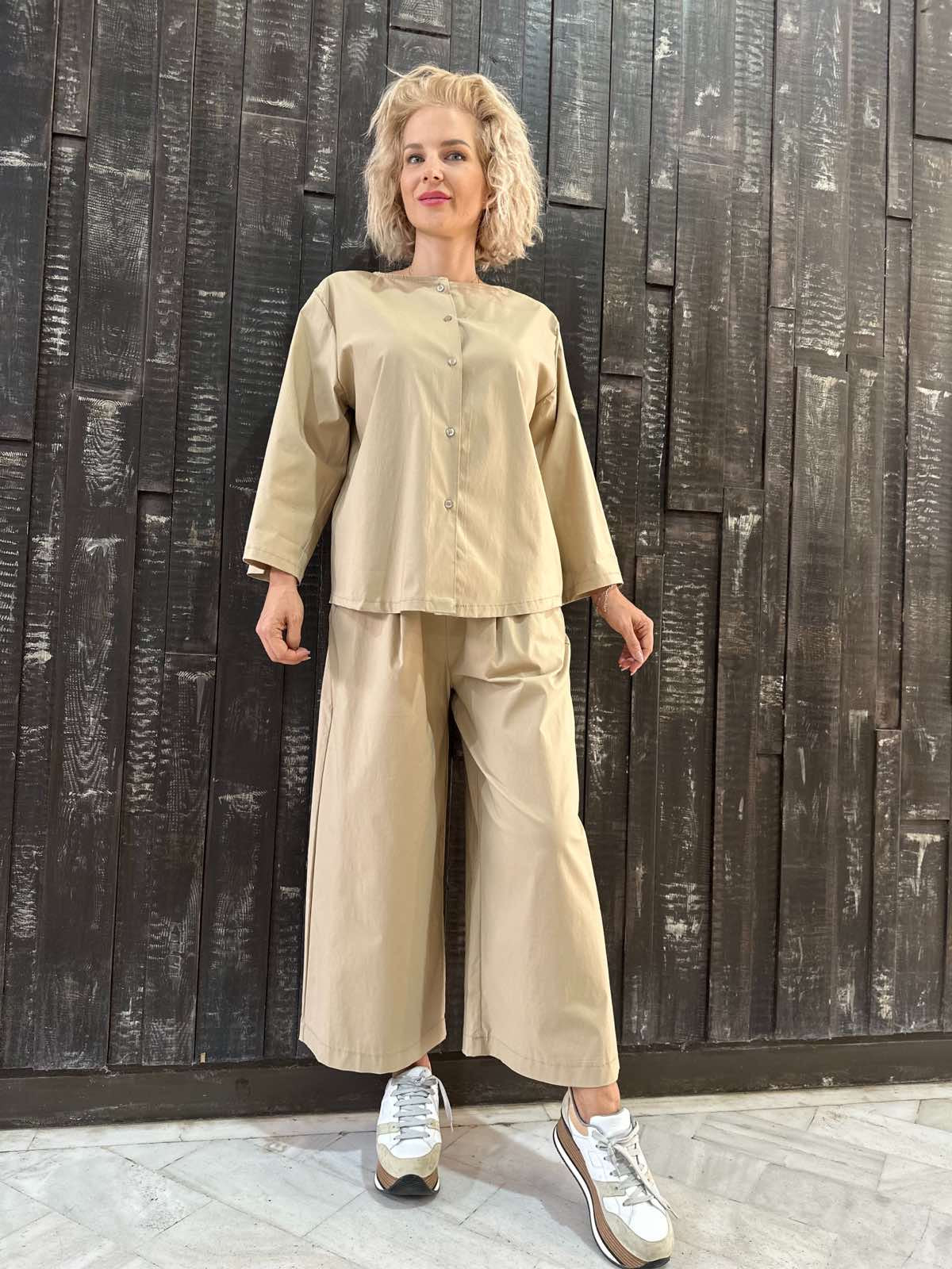 BEIGE DUO PANTS