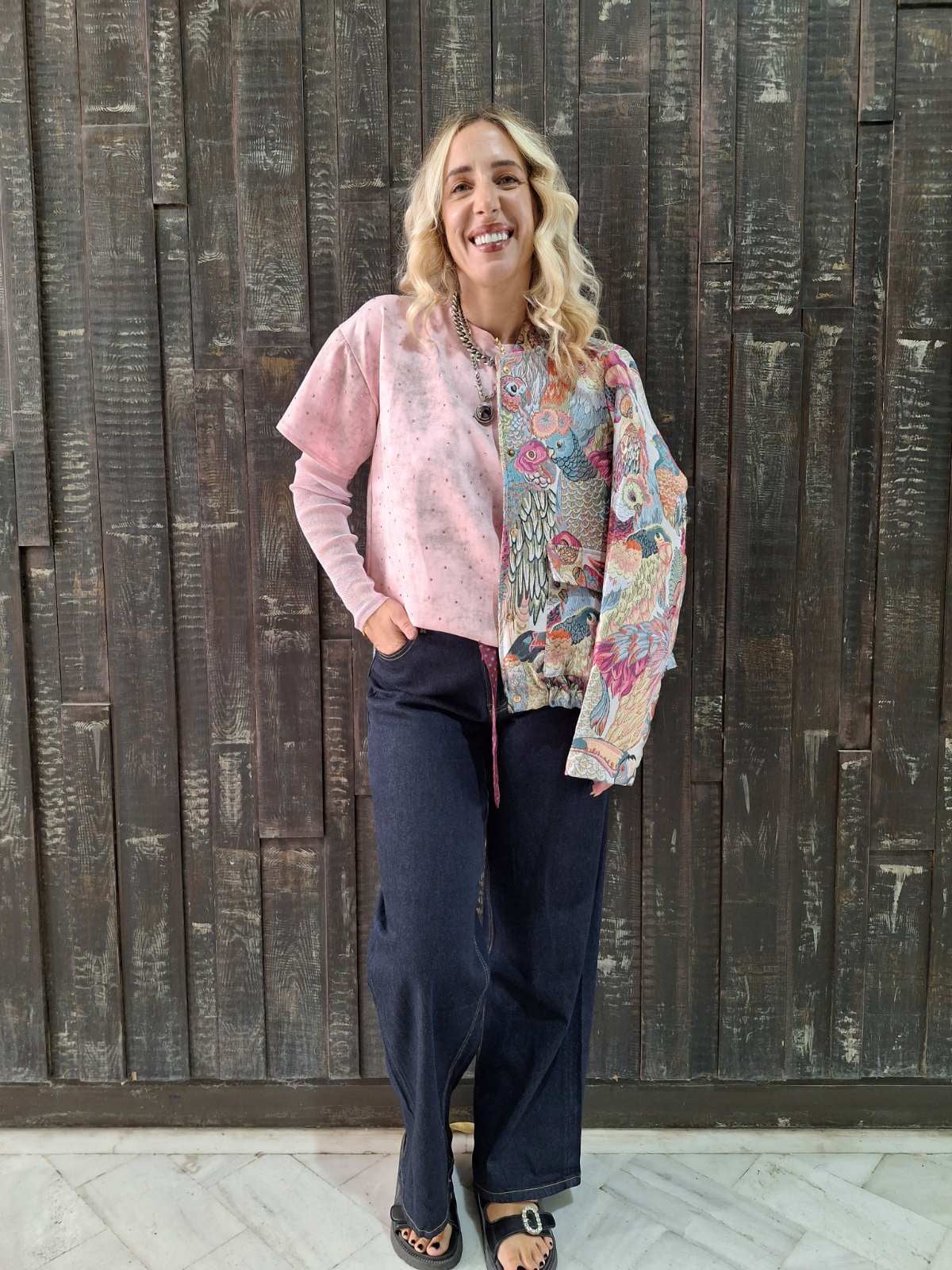 RUBY TIE DENIM PANTS
