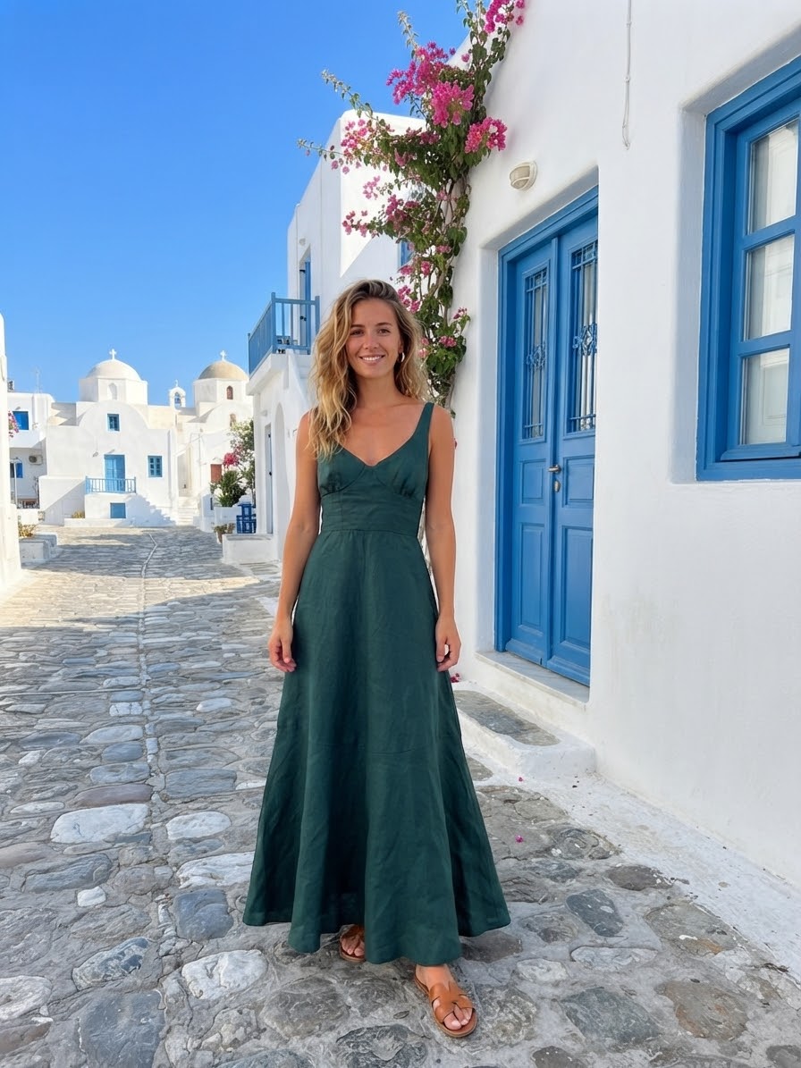 EMERALD | Deep Green Maxi Dress