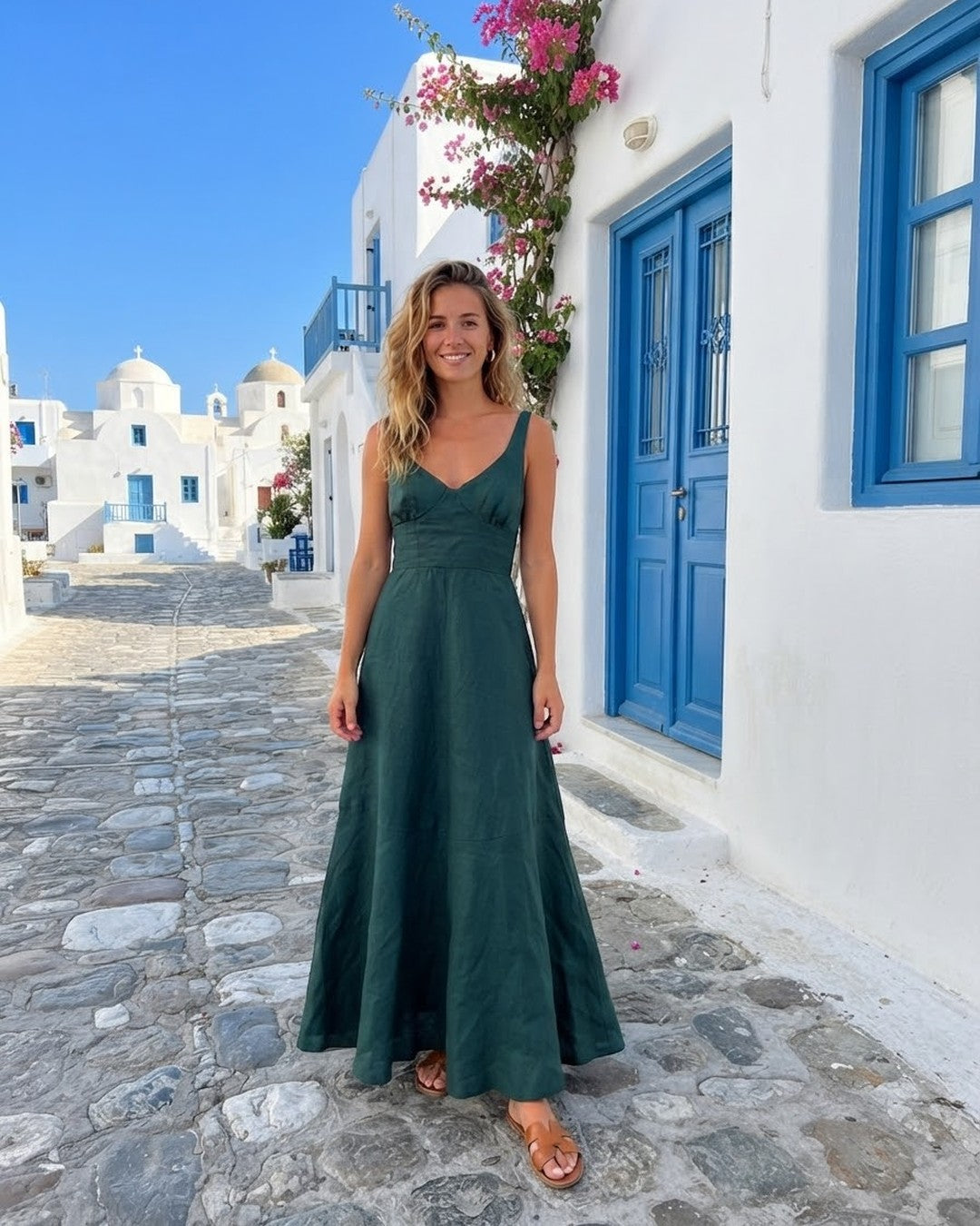 EMERALD | Deep Green Maxi Dress