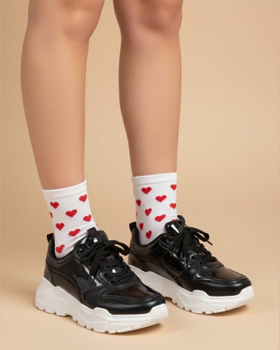 CHUNK NOIR | ΜΑΥΡΑ CHUNKY SNEAKERS HIGH SOLE