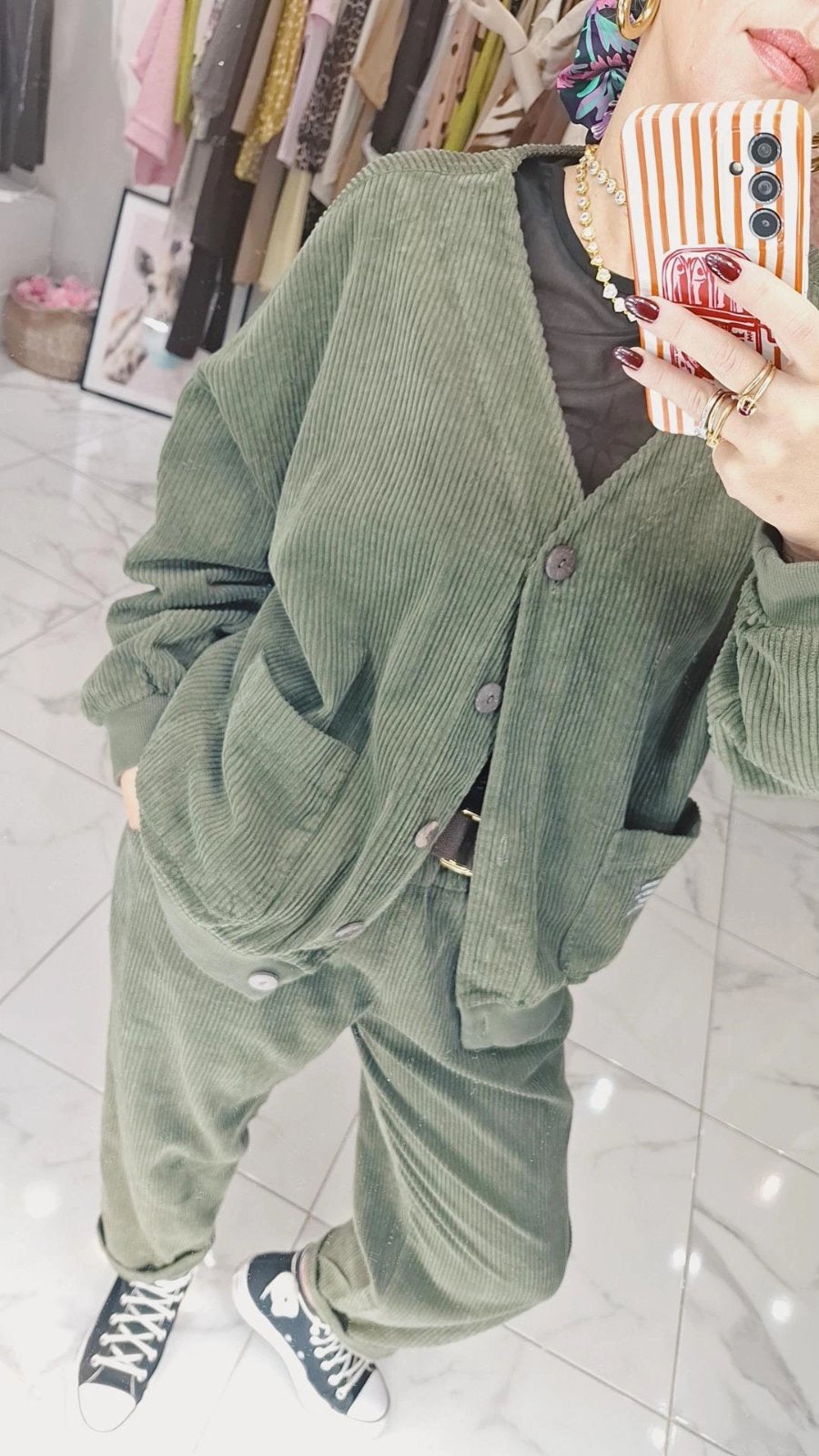 OLIVE MUSE PANTS