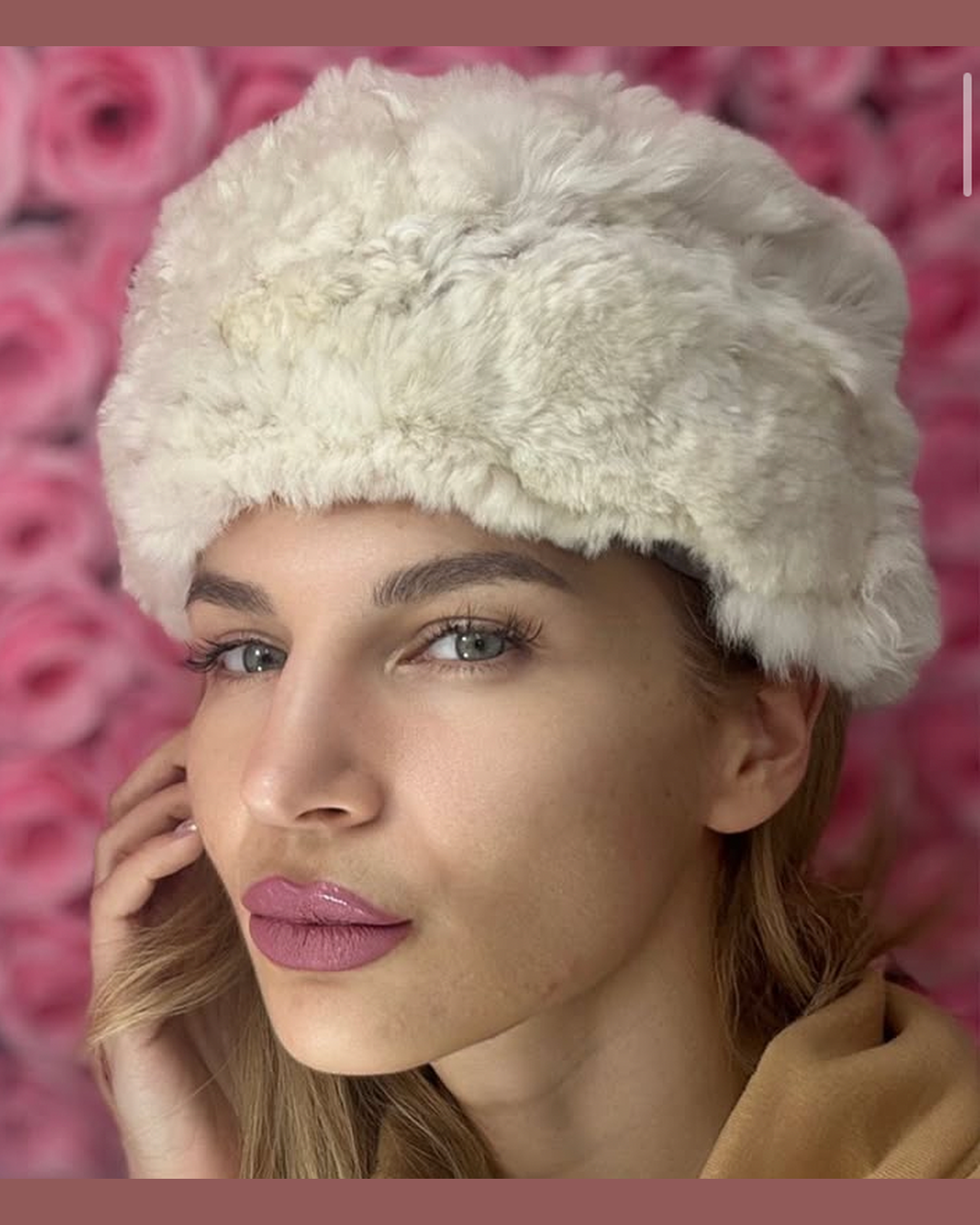 SNOW FUR | ΓΟΥΝΙΝΟ ΚΑΠΕΛΟ ΛΕΥΚΟ STATEMENT