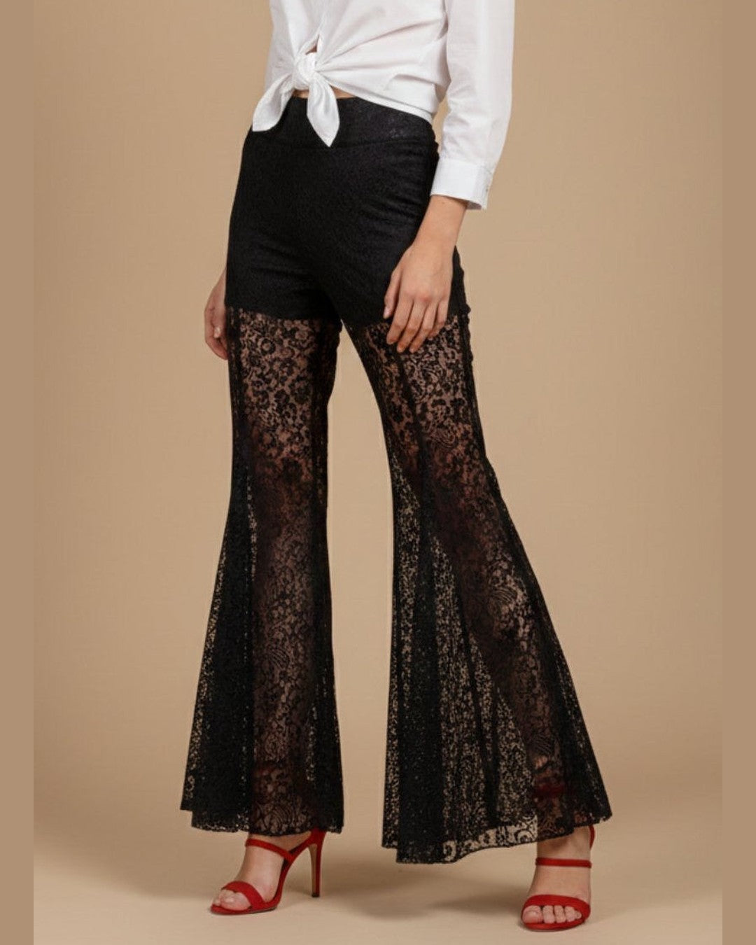 LACE QUEEN | ΠΑΝΤΕΛΟΝΙ ΜΕ ΔΑΝΤΕΛΑ STATEMENT