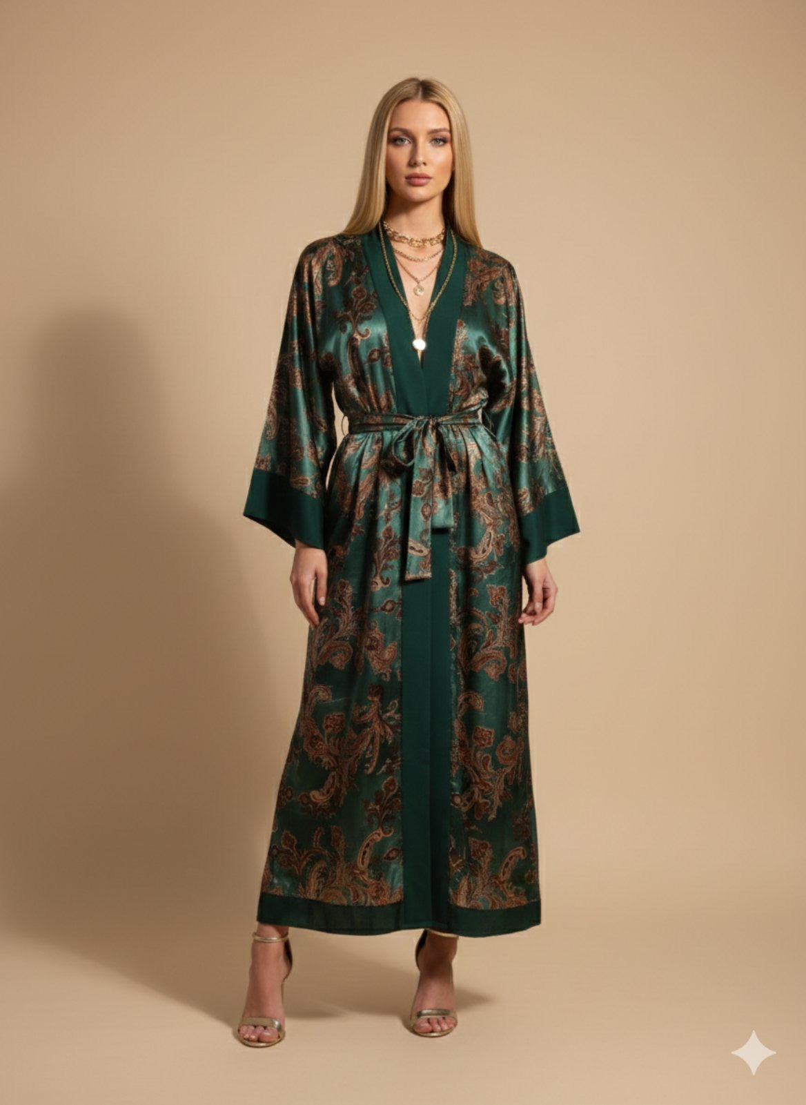 DUBAI SILK KIMONO | ΜΕΤΑΞΩΤΟ ΚΙΜΟΝΟ ΠΟΛΥΤΕΛΕΙΑΣ