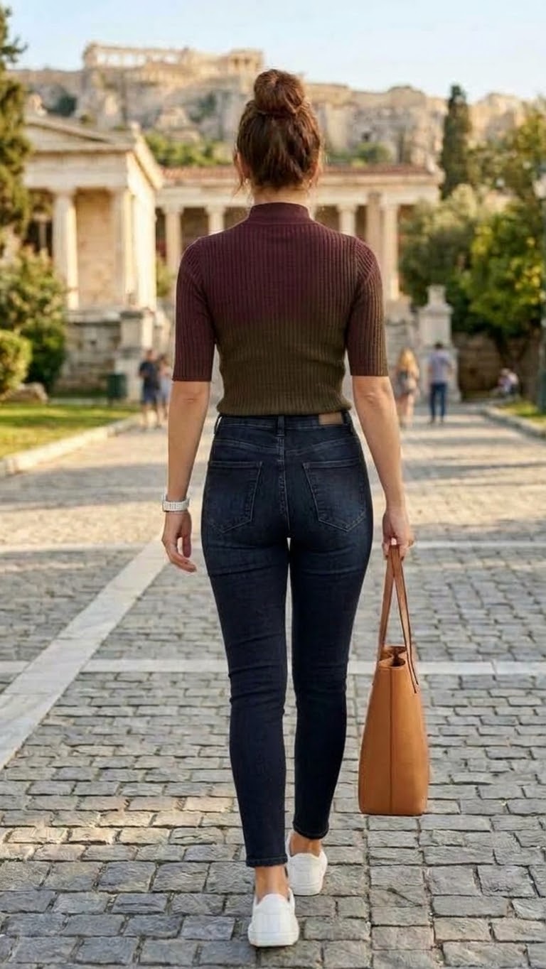 GARNET | Burgundy Embellished V-Neck Blouse