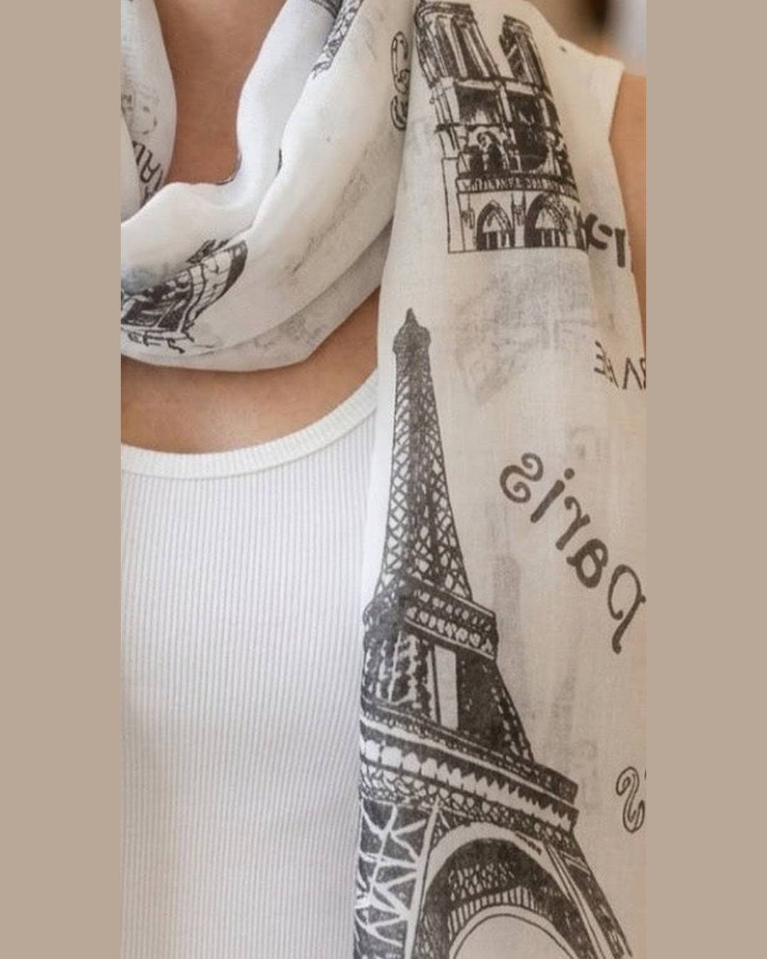 PURE WHITE SCARF | Elegant White Silk Scarf