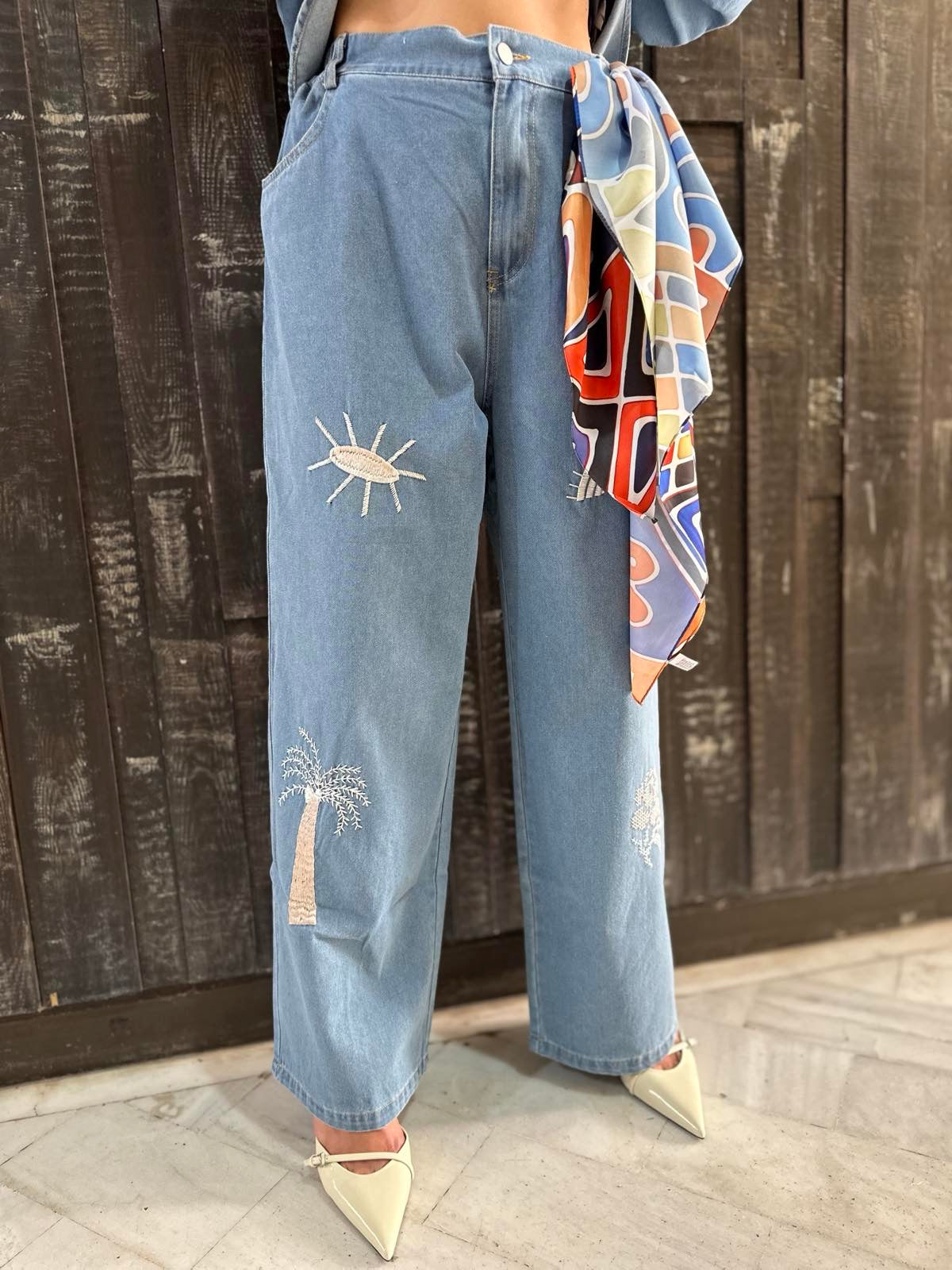 DENIM BLOSSOM SET