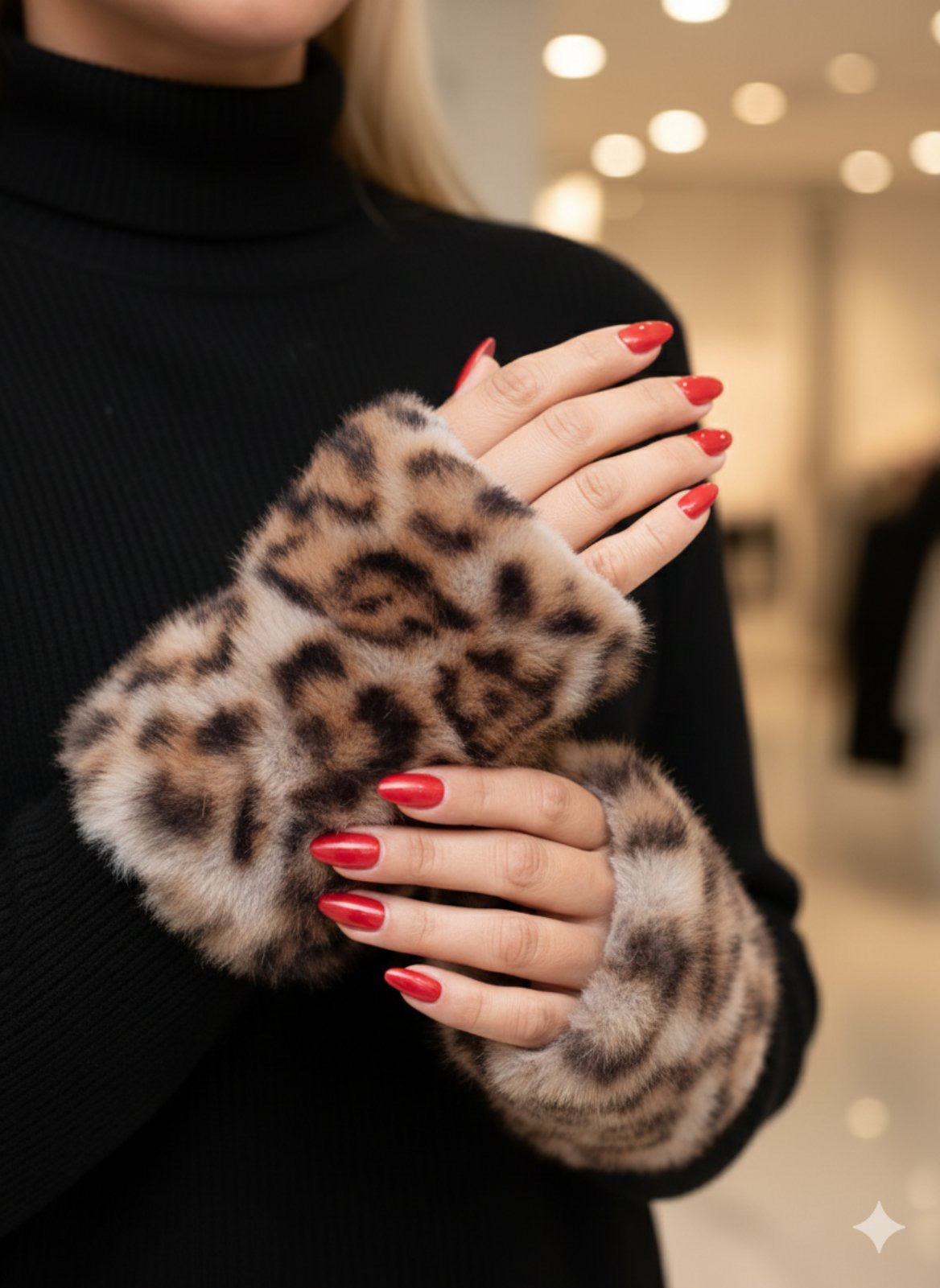 WILD TOUCH | ΓΑΝΤΙΑ LEOPARD ΧΩΡΙΣ ΔΑΧΤΥΛΑ