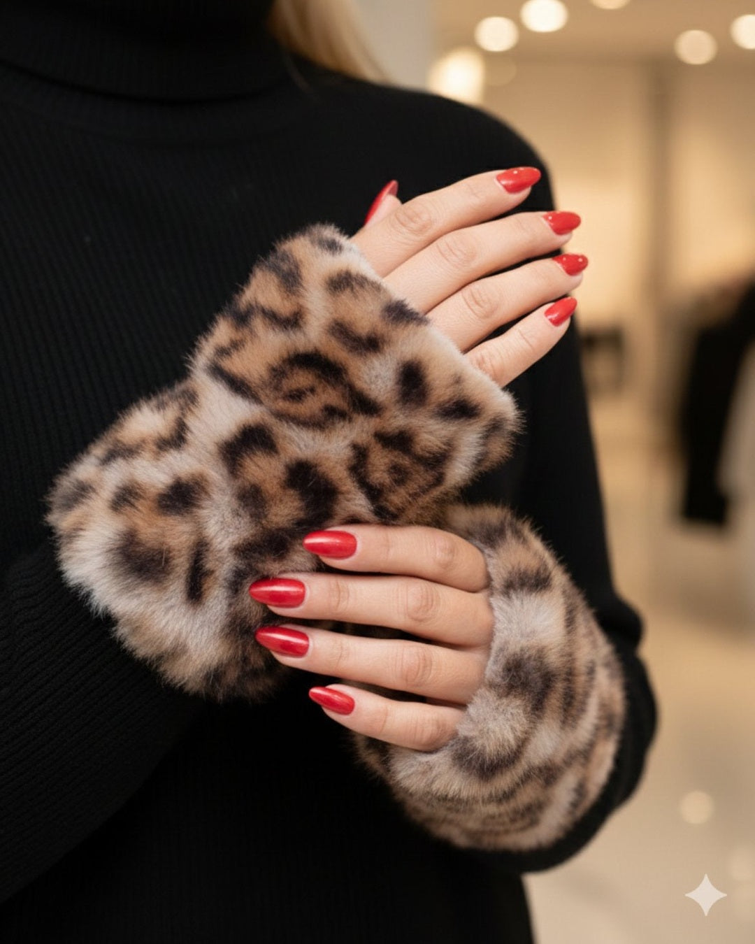 WILD TOUCH | ΓΑΝΤΙΑ LEOPARD ΧΩΡΙΣ ΔΑΧΤΥΛΑ