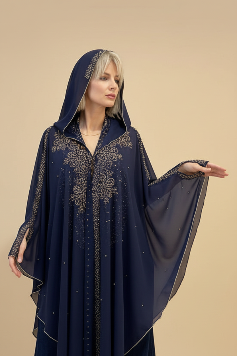 MIDNIGHT JEWEL KAFTAN - Detail Shot