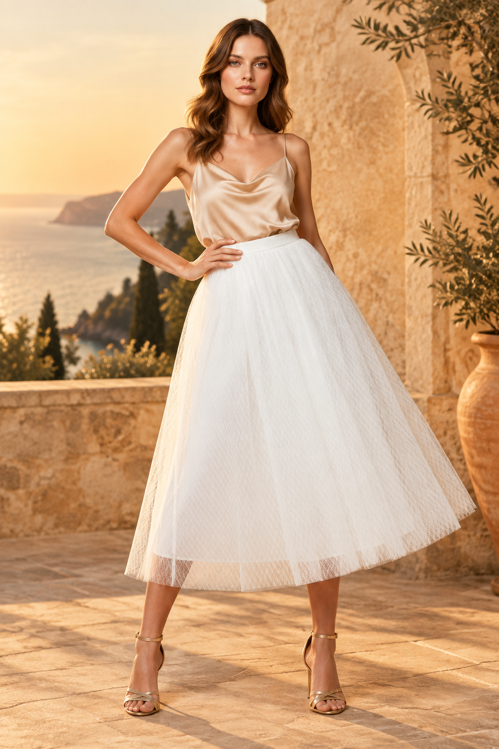 WHITE DREAM SKIRT No Bag