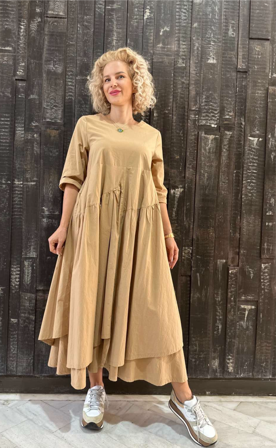 EVERYDAY BEIGE DRESS