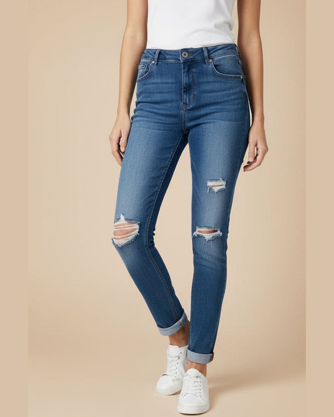 CLASSIC BLUE JEANS | Κλασικό Μπλε Τζιν Size S