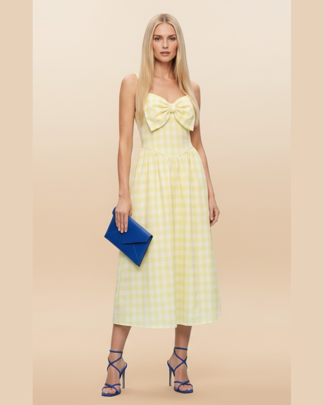 Checkered Midi Dress | Καρό Μίντι Φόρεμα