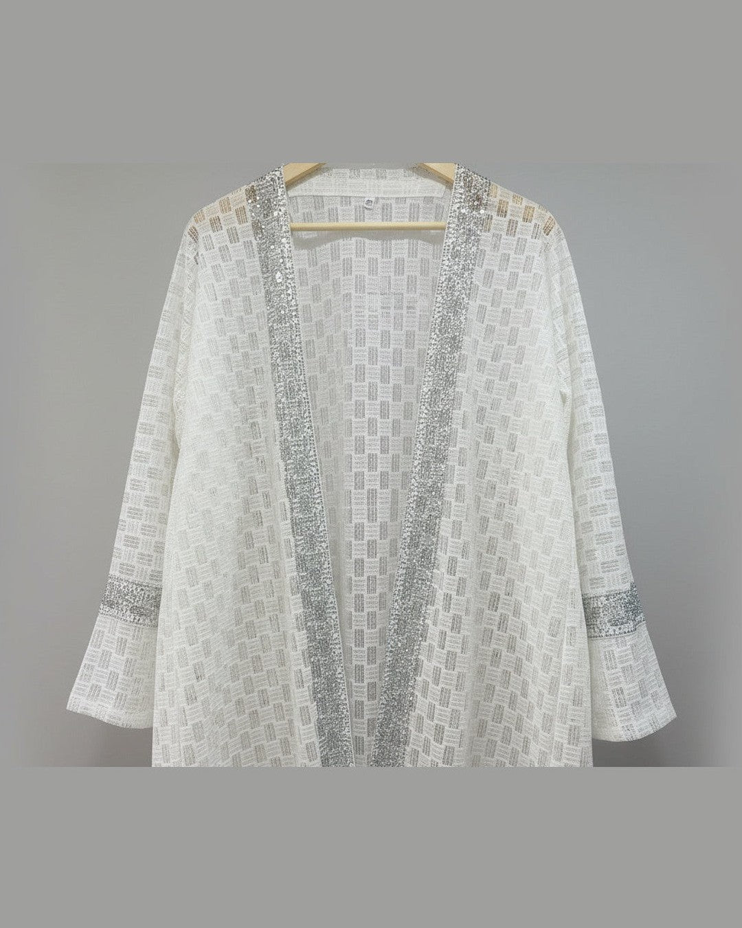 CRYSTAL LACE KIMONO | ΛΕΥΚΟ ΚΙΜΟΝΟ ΣΤΡΑΣ & ΔΙΑΤΡΗΤΟ