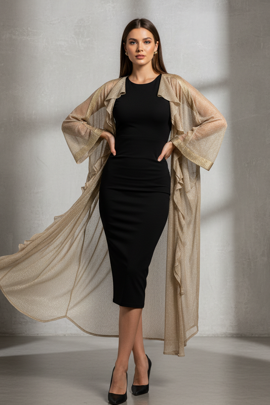 Gold Shimmer Luxury Kimono / Robe