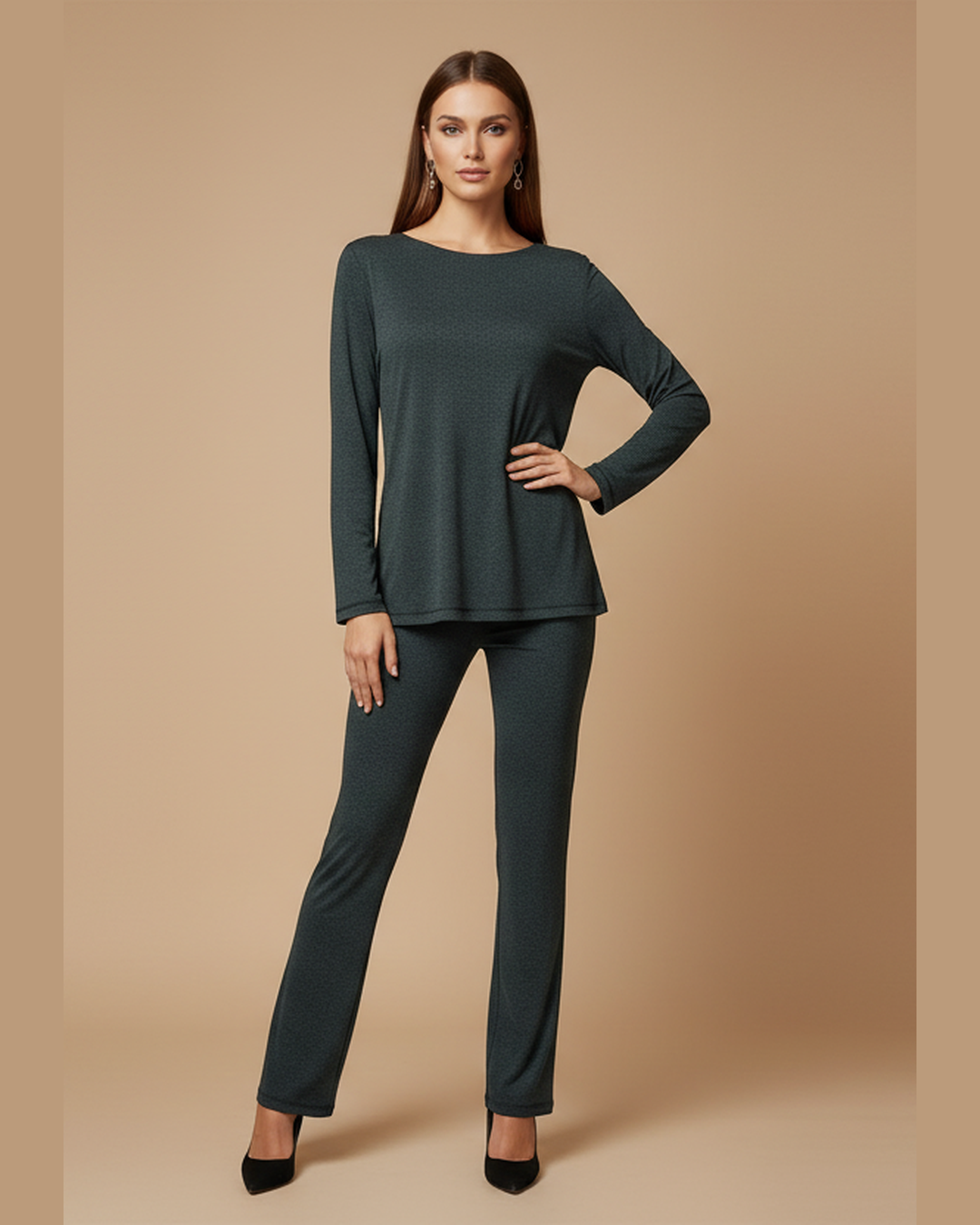 GREY CO-ORD SET | Γκρι Loungewear Σετ Soft-Touch