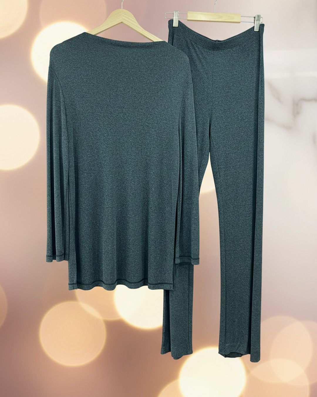 GREY CO-ORD SET | Γκρι Loungewear Σετ Soft-Touch