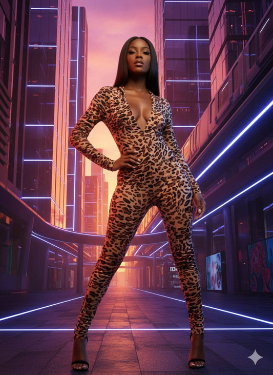 LEOPARD JUMPSUIT