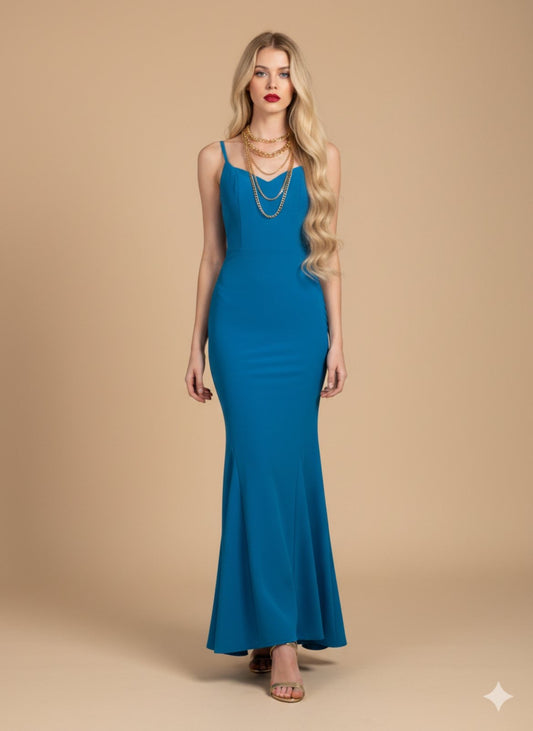 PETROL MAXI DRESS