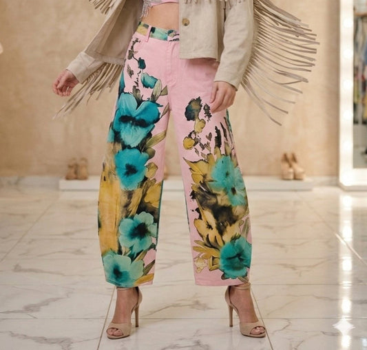 FLOWER PINK JEAN