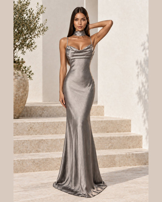 CIGAR SLIP | Minimal Chic Slip Dress