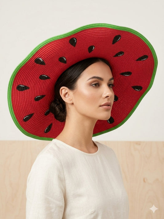 Καπέλο Καρπούζι Wide Brim | Playful Summer Hat | One Size
