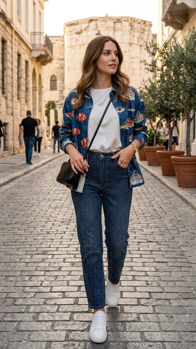 MIDNIGHT | Embellished Slim-Leg Jeans