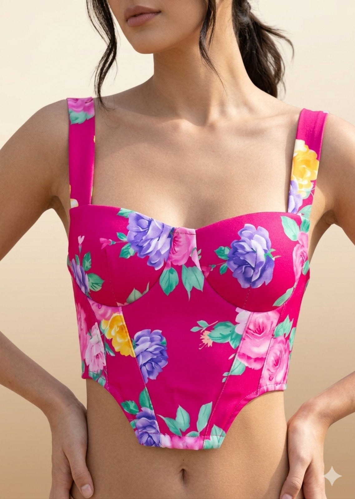 CORSET ZIP-BACK με Φερμουάρ Πλάτης | S/M