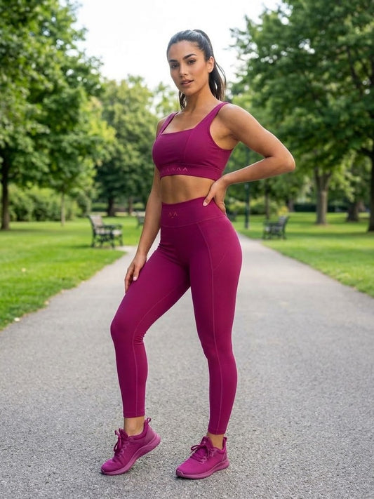 MAGENTA | High-Waisted Leggings