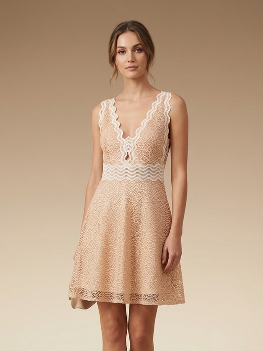 NUDE MINI DRESS| ZINAS