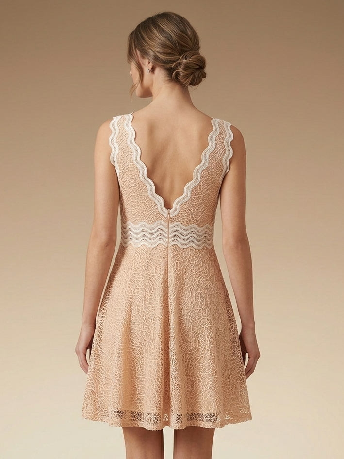 NUDE MINI DRESS| ZINAS