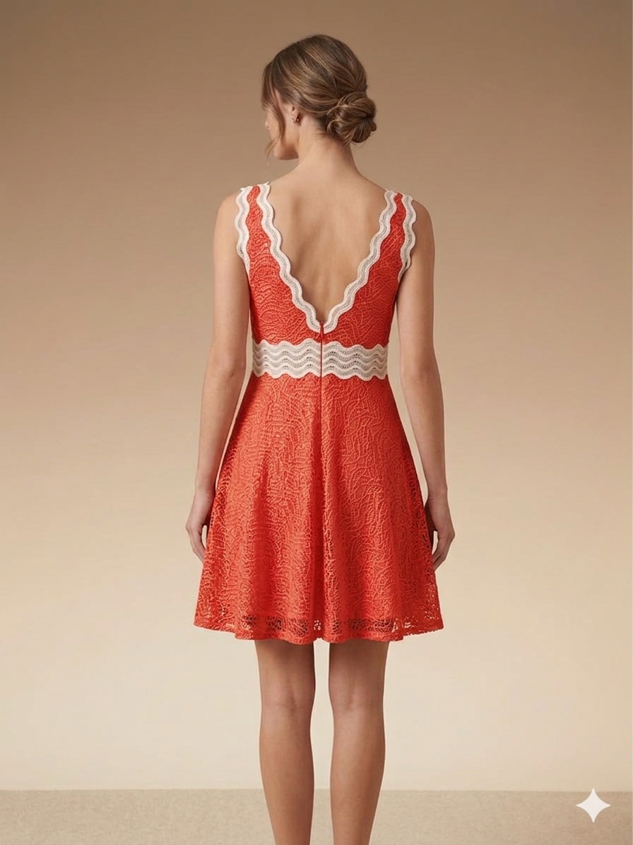 ORANGE MINI DRESS/ZINAS
