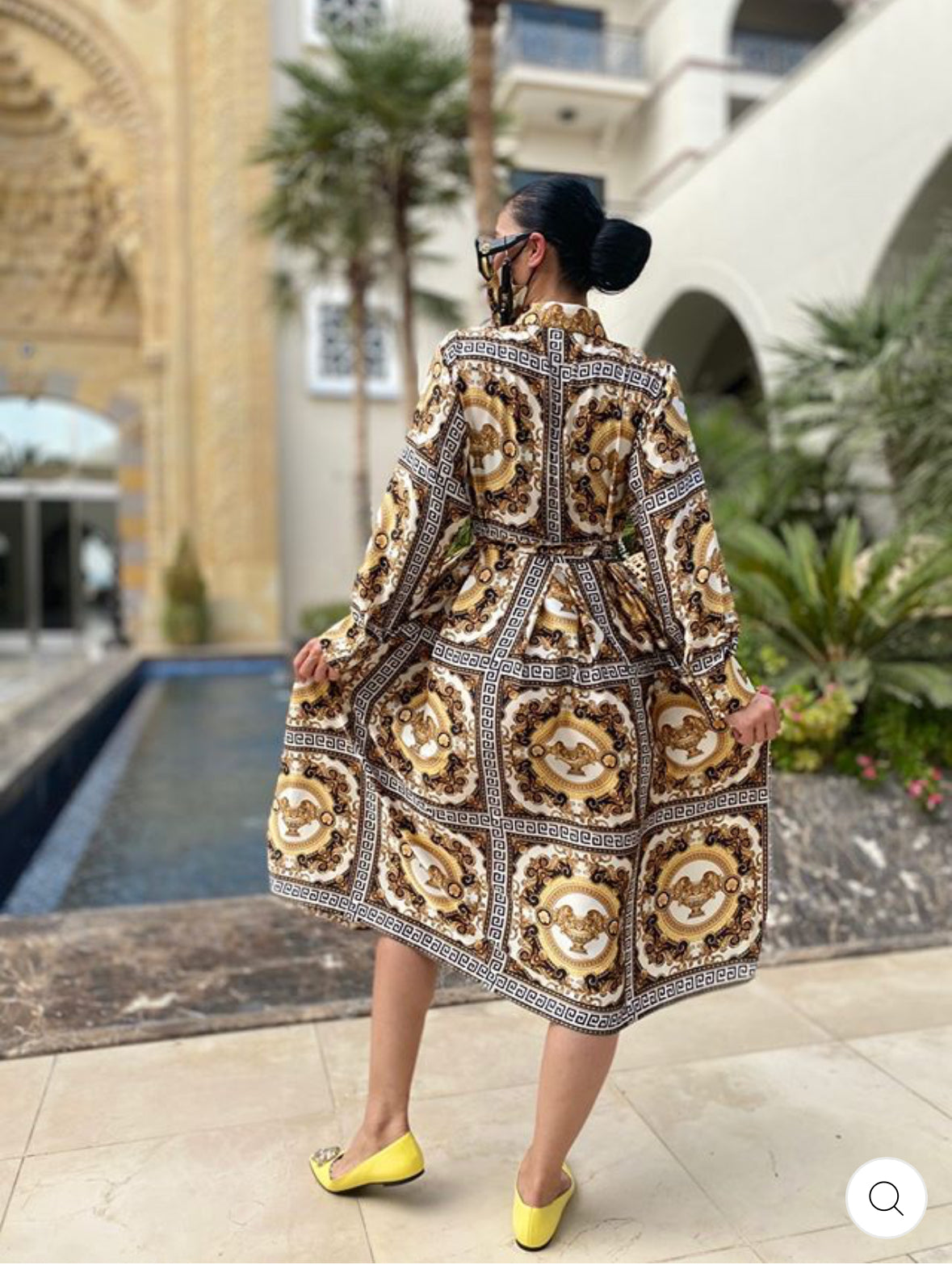 Satin Shirt-Dress "Dubai Edition”