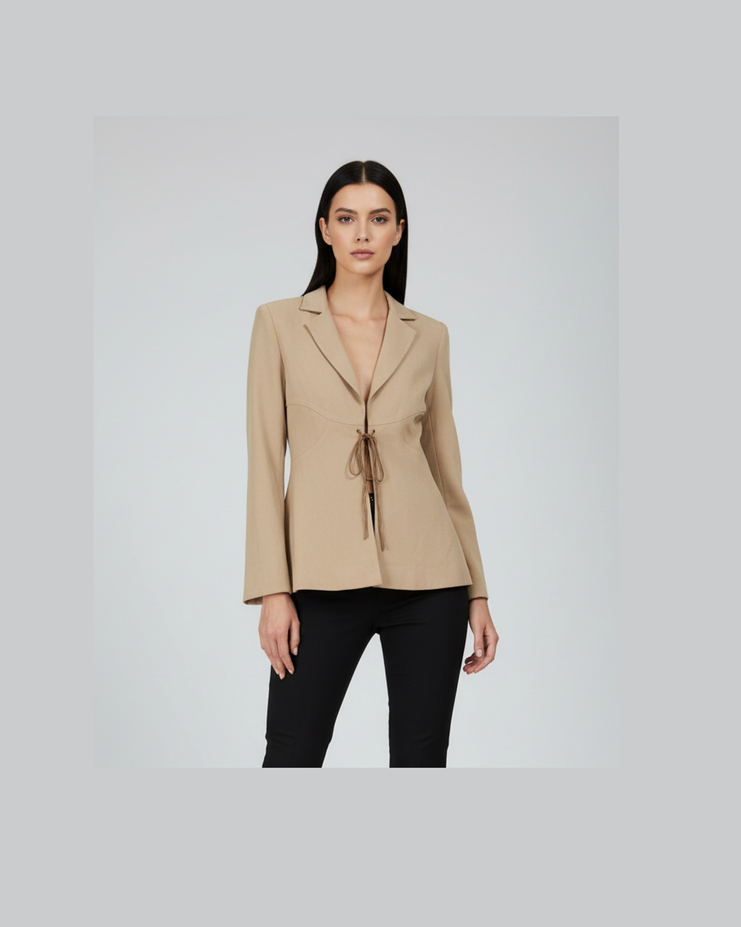 Beige Jacket on Model - Closed