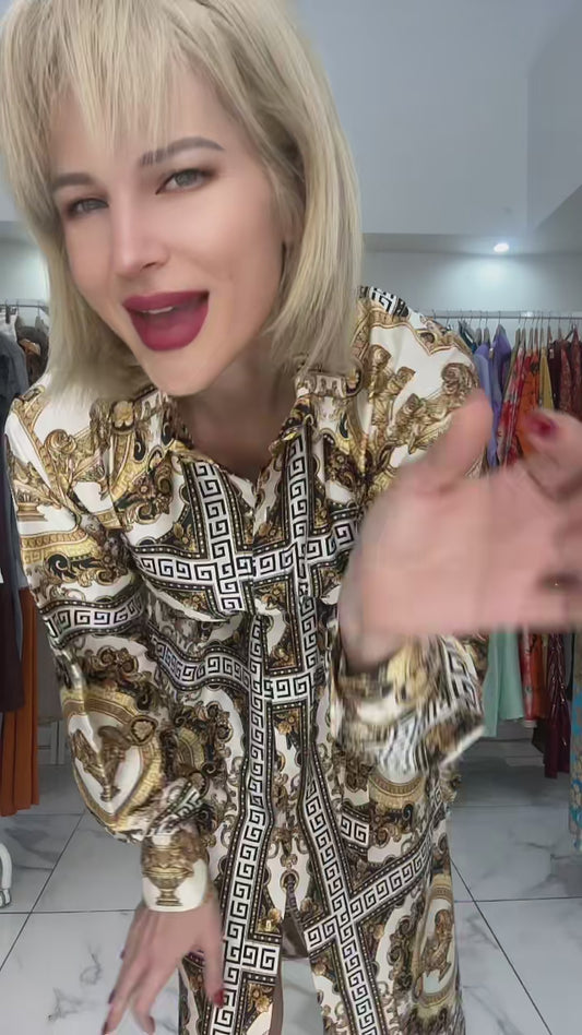 Satin Shirt-Dress "Dubai Edition”