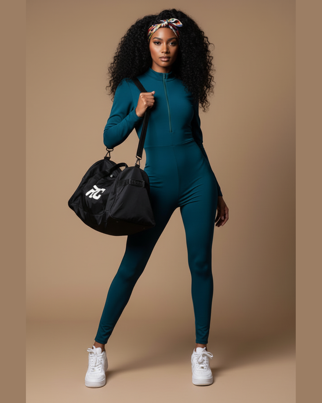 ZIP FRONT JUMPSUIT - Athletic Style